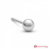 Blomdahl Erstohrstecker Plain Titan silber, 4 mm, 10 Stk..