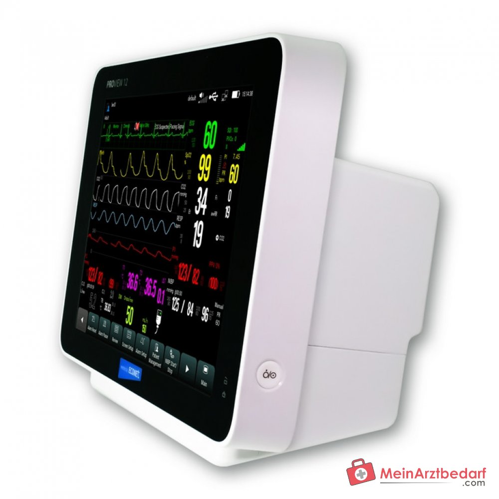 medical ECONET PROview monitor de pacientes 12 con EKG de 12 canales