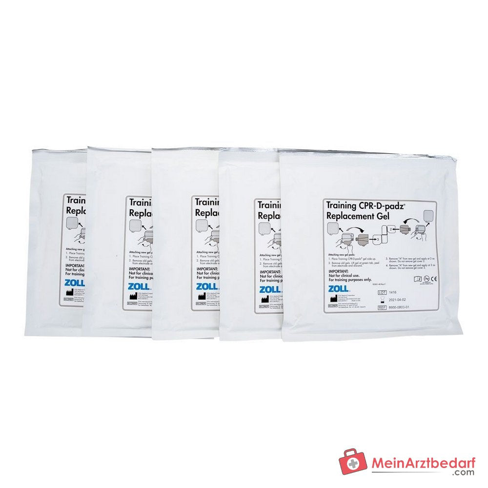 ZOLL Gel Padz pour électrodes d'entraînement CPR-D, 5 paires