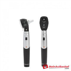 HEINE mini 3000 LED Diagnostik-Set mit Ophthalmoskop und F.O. Otoskop, 2 Batteriegriffe, 10 Einweg-Tips und Hartschalenetui.