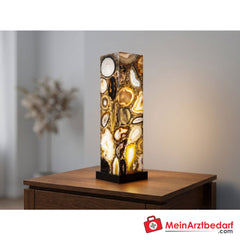 Edelstein-Lampe Achat 85 cm LED-beleuchtet Unikat.