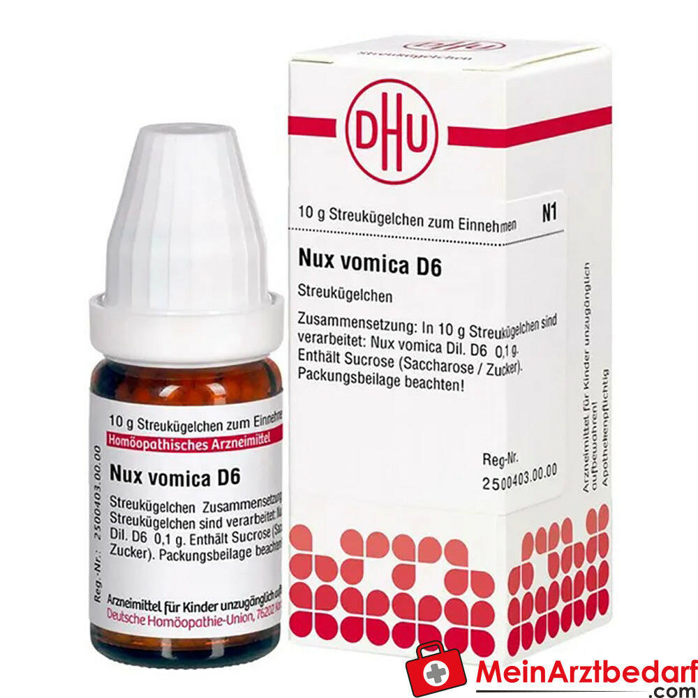 DHU Nux Vomica D6, 10g.