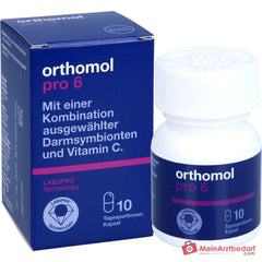 Orthomol Pro 6 Kapseln mit Darmsymbionten und Vitamin C, 10 St..