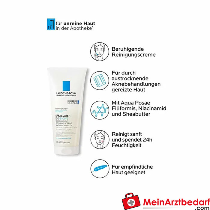 La Roche Posay EFFACLAR H ISO-BIOME crema detergente per il viso