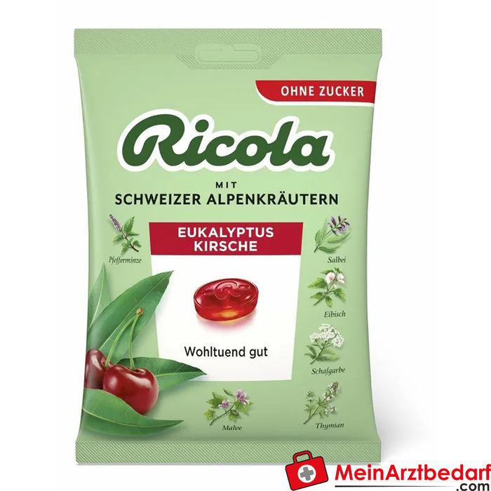 Ricola with Swiss Alpine herbs eucalyptus-cherry, 75g