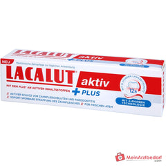 Lacalut Aktiv Plus Aluminiumlactat / Allantoin / Bisabolol / Natriumfluorid Zahncreme, 75 ml.