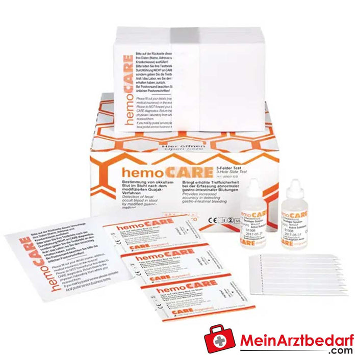 Tres pruebas fecales en hemocare