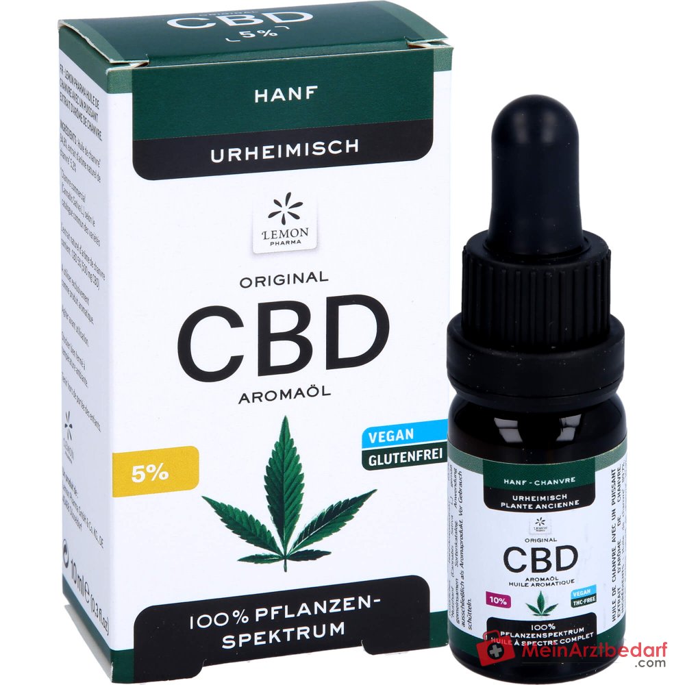 Olej smakowy Lemon Pharma CBD 5% (500 mg) bez THC