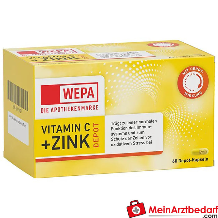 WEPA Vitamin C+Çinko Kapsülleri, 60 Kapsül