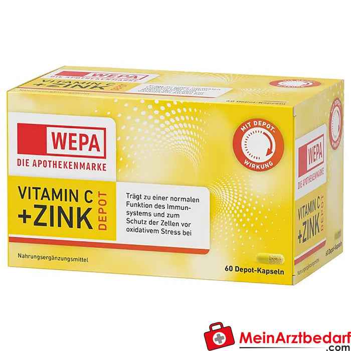 WEPA Vitamine C+Zink Capsules, 60 Capsules