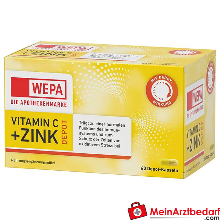 WEPA Vitamina C+Zinco Cápsulas, 60 Cápsulas