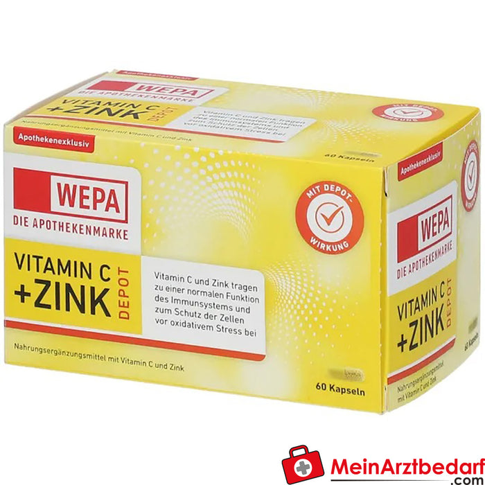 WEPA Vitamin C+Zinc Capsules, 60 Capsules