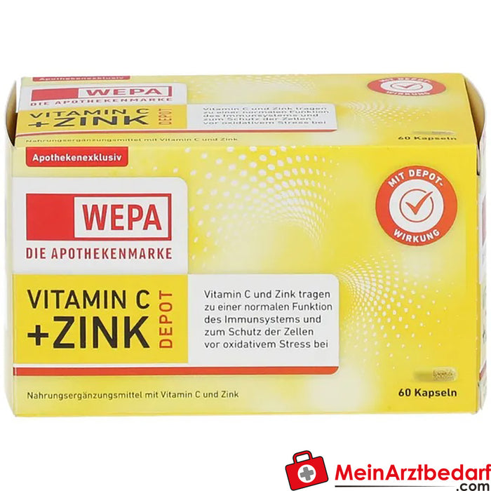 WEPA Vitamin C+Zinc Capsules, 60 Capsules