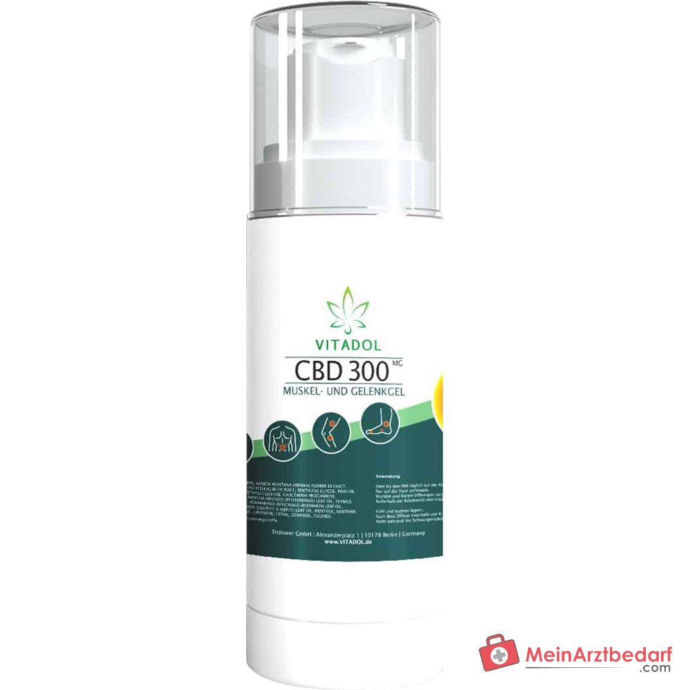 Vitadol CBD 300 Cannabidiol / Árnica / Cola de caballo Gel para músculos y articulaciones, 30 ml