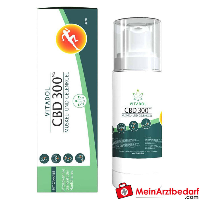 VITADOL CBD 300 gel para músculos e articulações