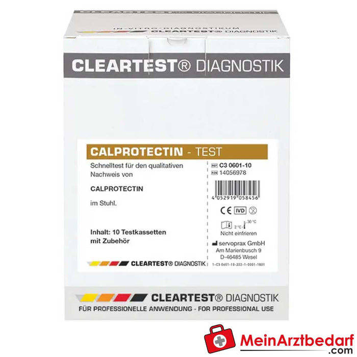 Cleartest® Teste rápido para amostras de fezes de calprotectina