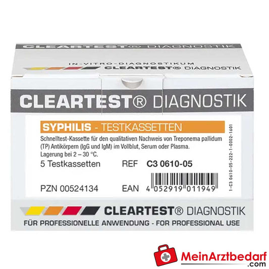 Cleartest Syphilis Schnelltest.