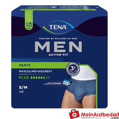TENA Men Active Fit Pants Plus blau S/M.