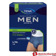 TENA Men Active Fit Pants Plus blau L/XL.