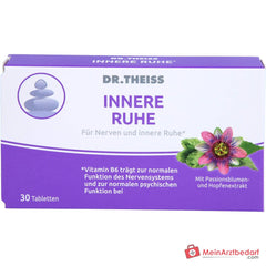 Dr. Theiss Innere Ruhe Vitamin B6 / Magnesium / Passionsblumenextrakt / Hopfenextrakt Tabletten, 30 St..