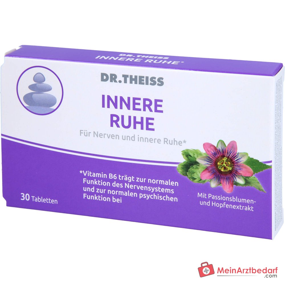 Dr. Theiss Innere Ruhe Vitamin B6 / Magnesium / Passionsblumenextrakt / Hopfenextrakt Tabletten, 30 St..