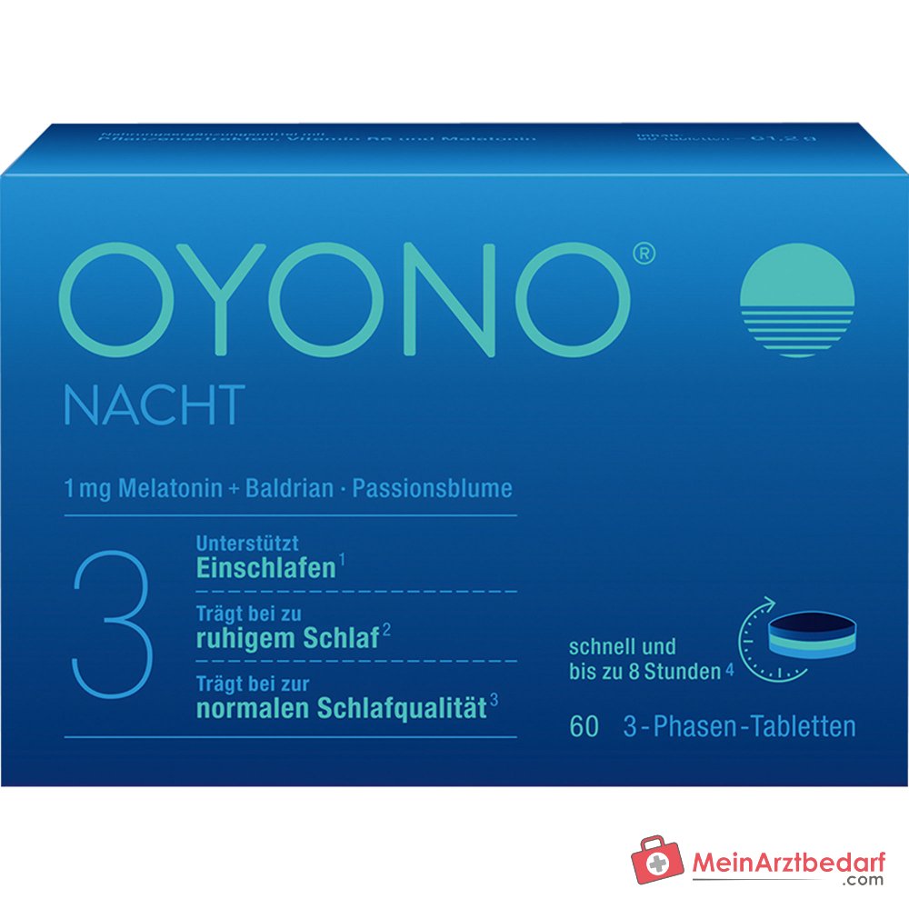 Divapharma IXXILON Melatonin / Vitamin B6 / Baldrianwurzel / Passionsblume / Weissdorn / Zitronenmelisse Tabletten, 60 St.