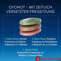 OYONO® Nacht mit 1 mg Melatonin, Baldrian und Zitronenmelisse.