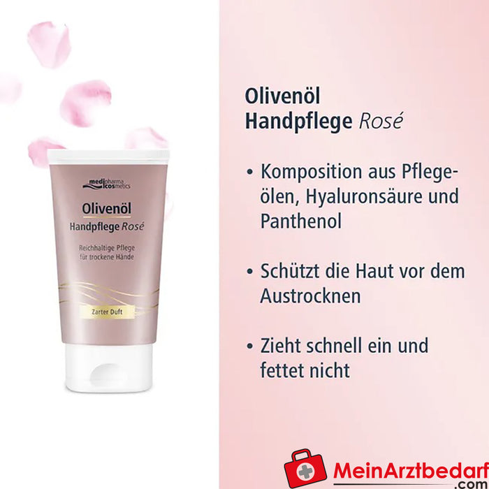 medipharma cosmetics Olio d'oliva per le mani Rosé, 50ml