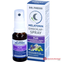 Dr. Theiss Melatonin Einschlaf-Spray Plus Melatonin / Baldrianwurzelextrakt / Passionsblumenkrautextrakt / Hopfenextrakt Mundspray, 20 ml.