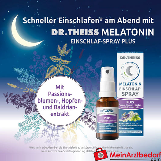 DR. THEISS Melatonin Einschlaf-Spray Plus, 20ml.