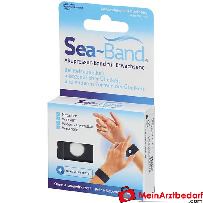 SEA BAND® akupresür bandı, 2 adet.