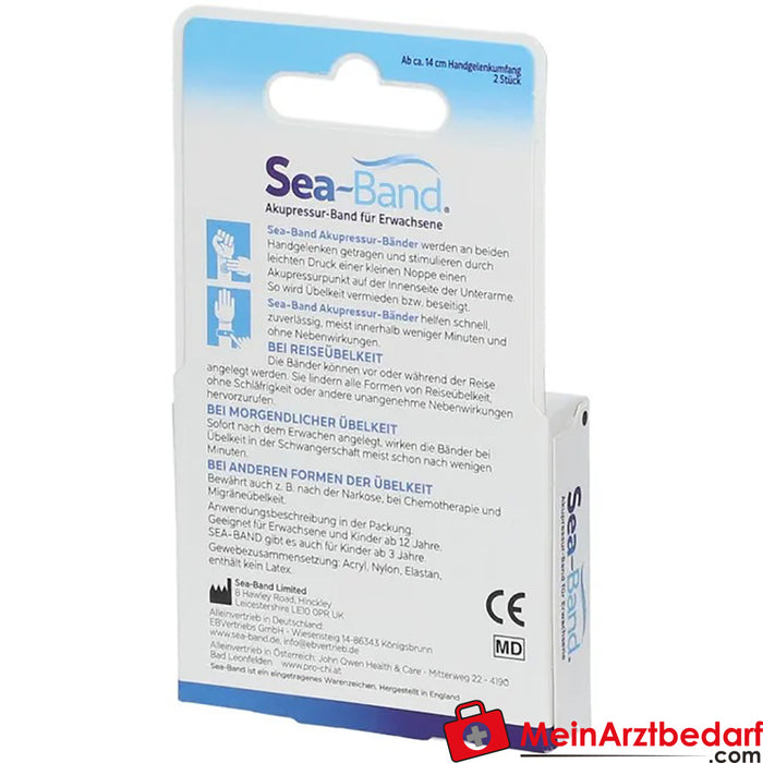 SEA BAND® acupressuurband, 2 stuks.