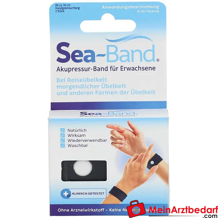 SEA BAND® fascia per agopressione, 2 pezzi.