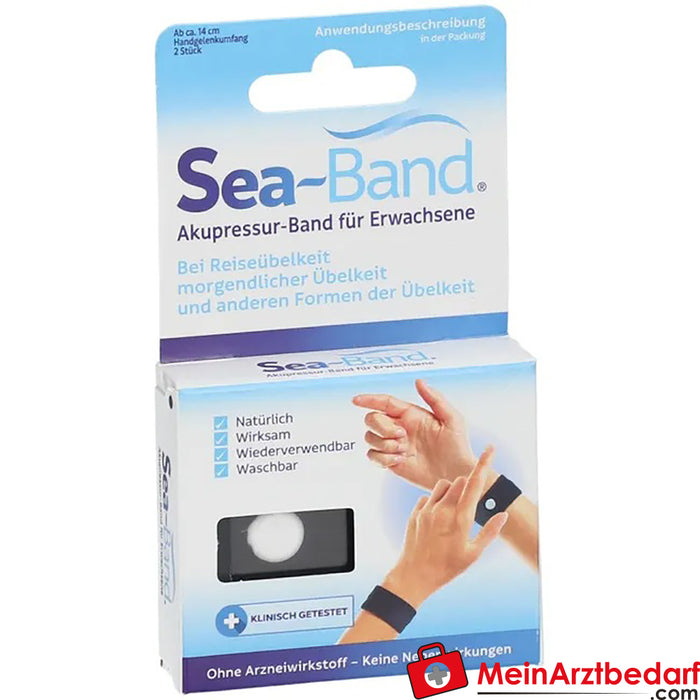 SEA BAND® fascia per agopressione, 2 pezzi.