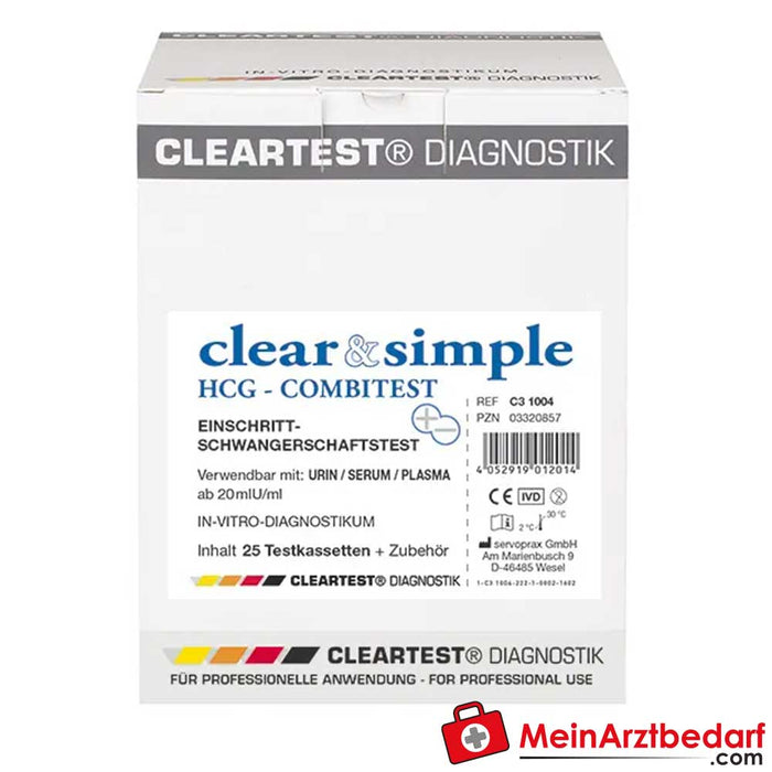 Clear & Simple HCG Combi Pregnancy Test