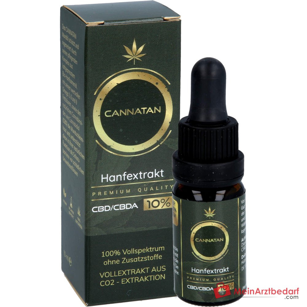 CANNATAN Hanfextrakt CBD 10% Mundöl Tropfflasche