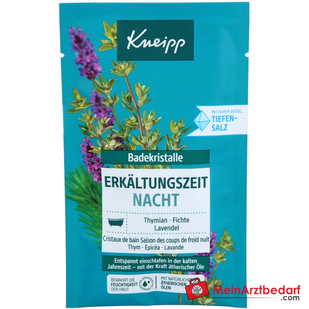 Kneipp Badekristalle Erkältungszeit Nacht, 60 g.