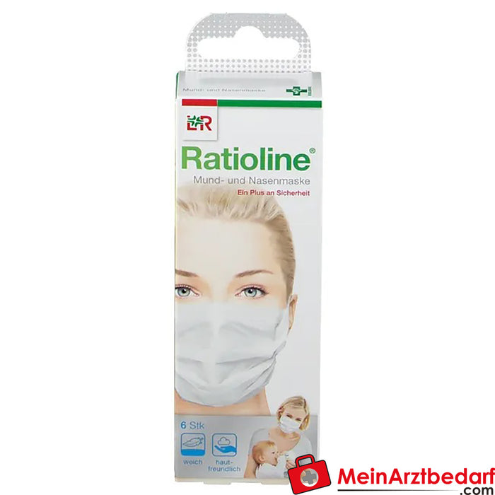 Ratioline Bambino mouth and nose mask, 6 pcs.