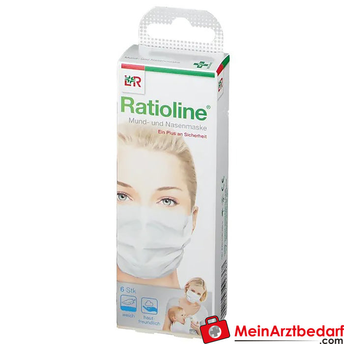 Ratioline Bambino 口鼻面具，6 件装。