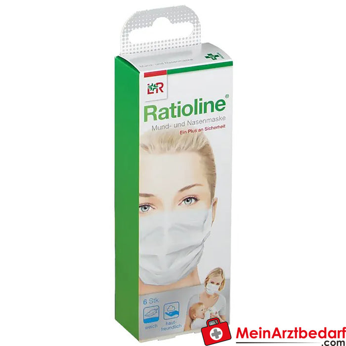 Ratioline Bambino 口鼻面具，6 件装。