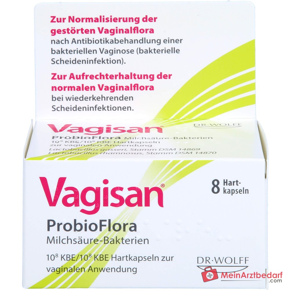 Vagisan ProbioFlora Milchsäure-Bakterien Hartkapseln, 8 St..
