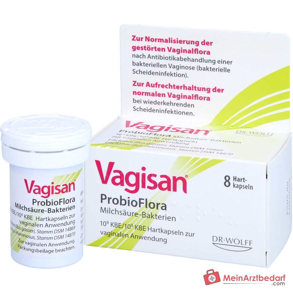 Vagisan ProbioFlora Milchsäure-Bakterien Hartkapseln, 8 St..