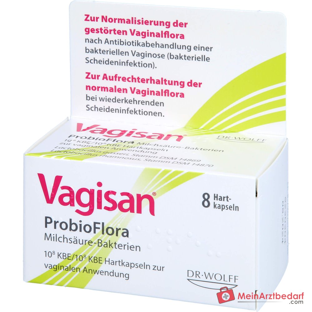 Vagisan ProbioFlora Milchsäure-Bakterien Hartkapseln, 8 St..
