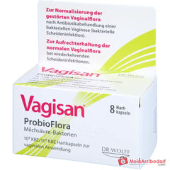 Vagisan ProbioFlora Milchsäure-Bakterien Hartkapseln, 8 St..
