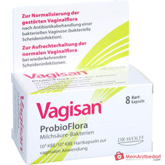 Vagisan ProbioFlora Milchsäure-Bakterien Hartkapseln, 8 St..