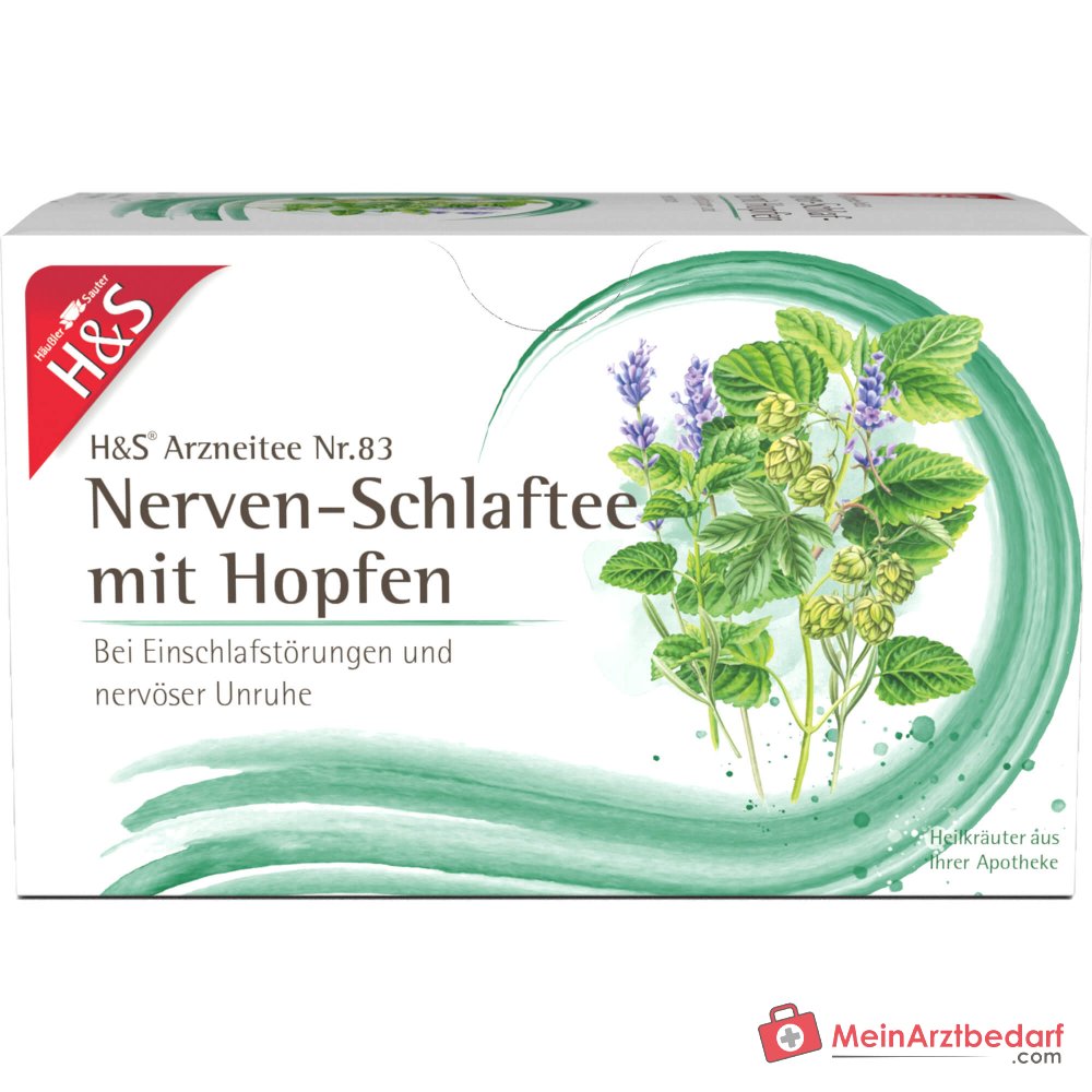 H&S Nerven-Schlaftee mit Hopfen Tee 20 Beutel, 20 x 1.5 g