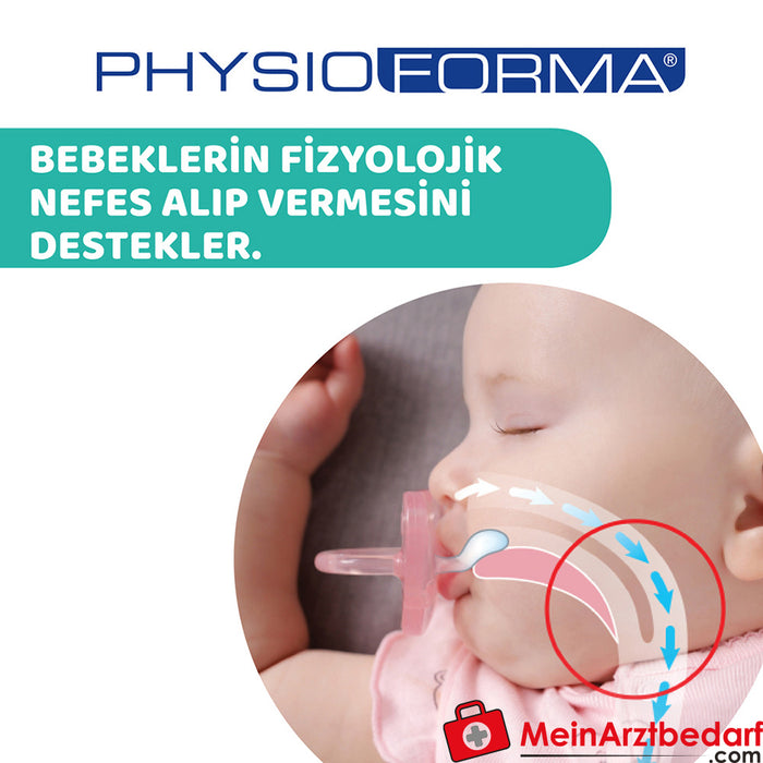 Chicco Physio Soft" speen, 6-16m, 100% siliconen, 1 st.