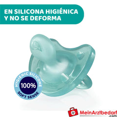 Chicco Sauger "physio Soft", 16-36m+, 100% Silikon, 1 St..