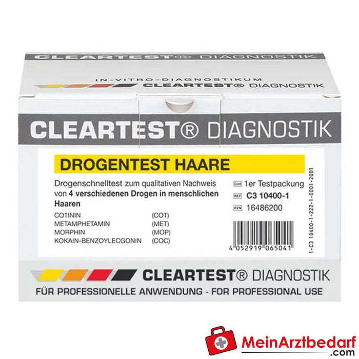 Cleartest® prueba de drogas en el cabello