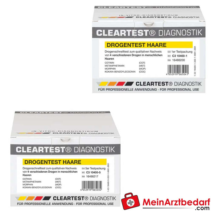 Cleartest® test antidroga per capelli